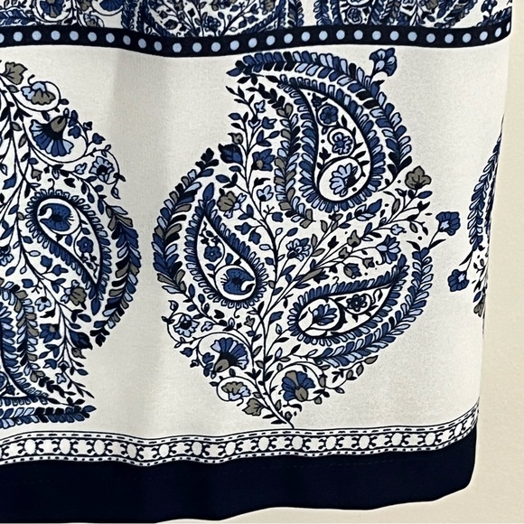 Women’s Lulus Taj Mahal Tour Lined Shift Dress in Blue & White Size Medium - Picture 5 of 12